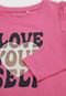 Blusa Name It Love Yourself Rosa - Marca Name It