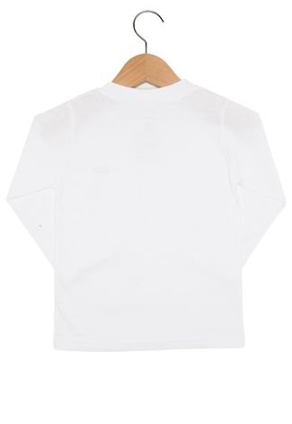 Camiseta Marisol Manga Longa Menino Branco