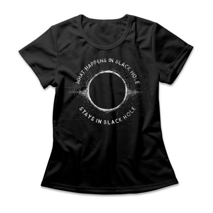 Camiseta Feminina Buraco Negro - Preto - Marca Studio Geek 