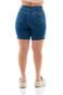 Bermuda Jeans Feminina Slim Arauto Imperio Max  Azul - Marca ARAUTO JEANS