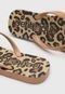 Chinelo Petite Jolie Animal Print Caramelo - Marca Petite Jolie