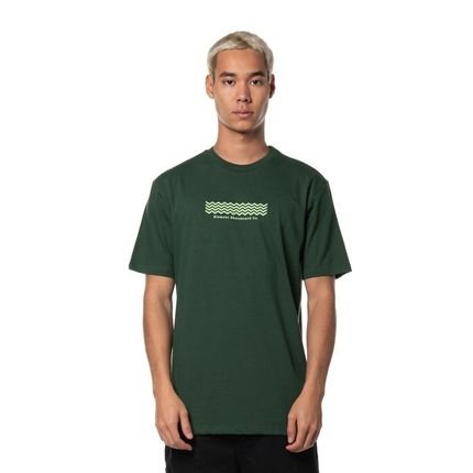 Camiseta Manga Curta Wave Element E471A0710 Verde Escuro - Marca Element