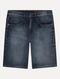 Bermuda Ellus Jeans Masculina Dark Indigo Elastic Long Azul Incolor - Marca Ellus