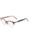 Óculos de Grau Thelure Redondo Marrom/Rosa - Marca Thelure