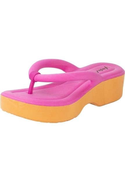 Tamanco Feminino Amorelle Chinelo Nuvem Flip Flop Sandália Plataforma Pink - Marca Amorelle