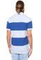 Camisa Polo Tommy Hilfiger Faixas Piquet Branca/Azul - Marca Tommy Hilfiger