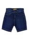 Bermuda Jeans Infantil Menino Tradicional Confort Azul Azul - Marca Crawling