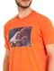 Camiseta Forum Masculina Slim Abstract Hand Laranja - Marca Forum