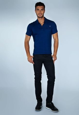 Camisa Polo Calvin Klein Azul