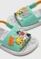 Chinelo Slide Grendene Kids Infantil Warner Looney Tunes Verde/Cinza - Marca Grendene Kids
