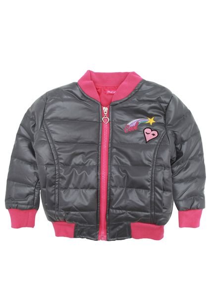 Jaqueta Plural Kids Menina Lisa Cinza - Marca Plural Kids