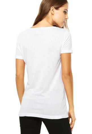 Colcci - T-Shirt de Malha Branca - Faz a Boa!
