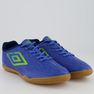 Chuteira Umbro Fast Futsal Azul e Verde