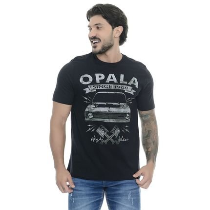 Camiseta Estampada Opala Preta Emporio Alex - Marca Emporio Alex