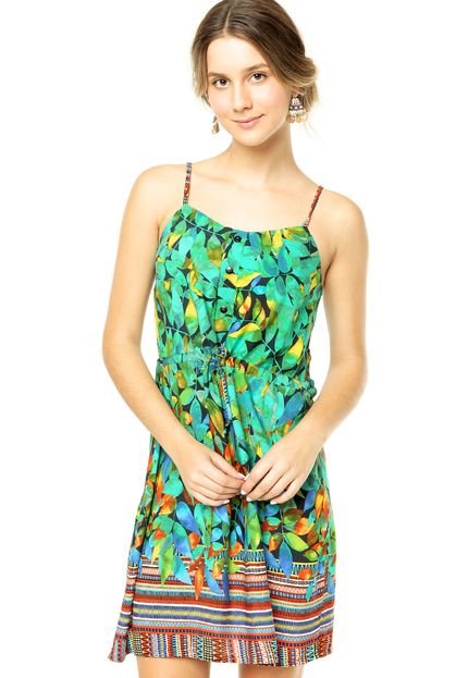 Vestido Mercatto Folhas Verde - Marca Mercatto