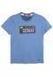 Camiseta Colcci Fun Menino Frontal Azul - Marca Colcci Fun