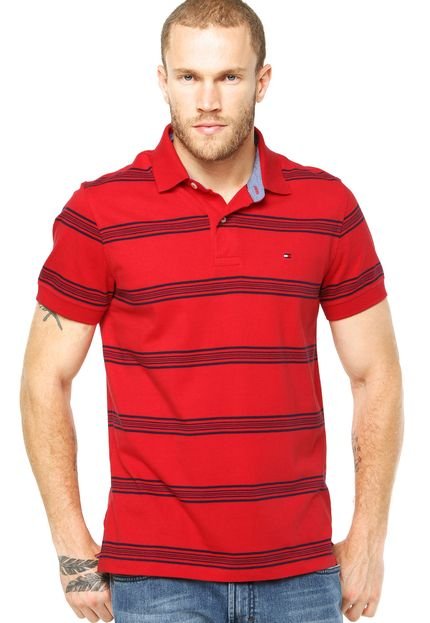 Camisa Polo Tommy Hilfiger Vermelha - Marca Tommy Hilfiger