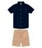Conjunto Infantil Camisa Com Bermuda Trick Nick Azul - Marca Trick Nick