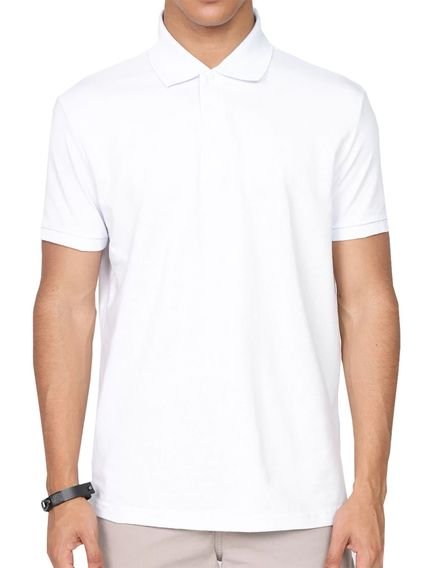 Polo Ellus Masculina Piquet Classic Branca - Marca Ellus