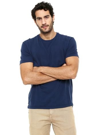 Camiseta Calvin Klein Jeans Estampa Azul