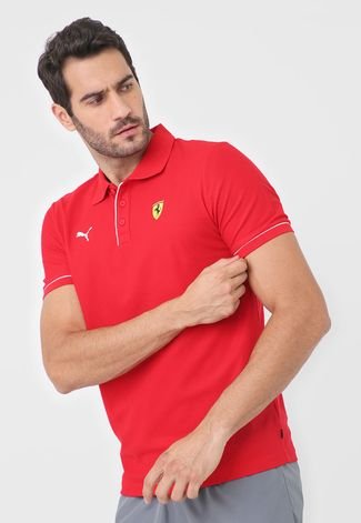 Camisa Puma Reta Scuderia Vermelha - Compre | Kanui Brasil