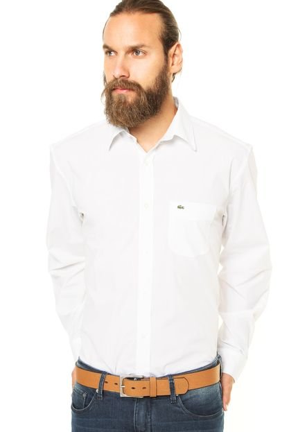 Camisa Lacoste Reta Branca - Marca Lacoste