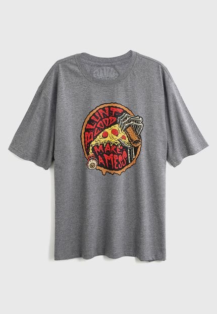 Camiseta Blunt Extra Pizza Cinza - Marca Blunt