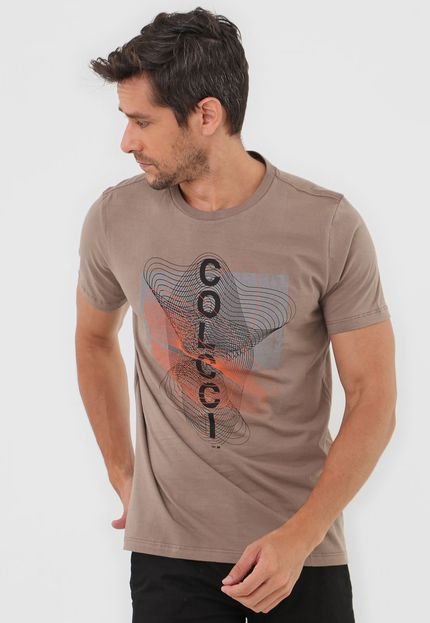 Camiseta Colcci Logo Marrom - Marca Colcci