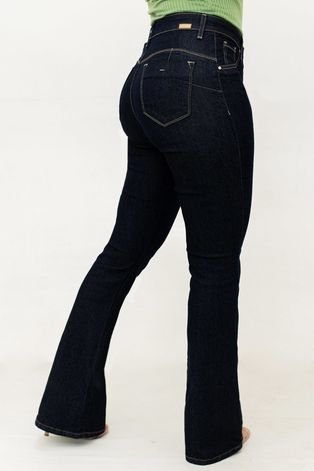 Calça Jeans Flare Feminina Cintura Alta Elastano Anticorpus