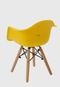 Cadeira Eiffel Infantil Com Braço Amarelo Base MADEIRA Rivatti - Marca Rivatti
