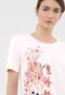 Blusa Dudalina Floral Off-White - Marca Dudalina