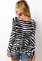 Suéter Shoulder Print Zebra - Marca Shoulder