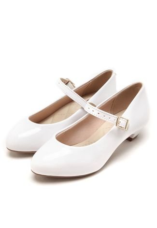 Sapatilha DAFITI SHOES Verniz Branca - Compre Agora