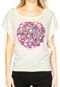 Blusa Manga Curta Mrs. Candy Escape Floral Bege - Marca Mrs. Candy