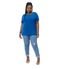 Blusa Feminina Plus Size Visco Tricot Secret Glam Azul - Marca Rovitex Plus Size