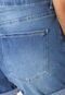 Short Jeans Lunender Estonado Azul-Marinho - Marca Lunender