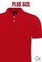 Camisa Polo Plus Size Ogochi Basica Vermelho - Marca Ogochi