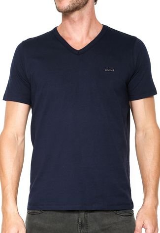 Camiseta Colcci Slim Azul-marinho