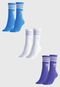 Kit 3pçs Meia adidas Originals Cano Médio Azul - Marca adidas Originals