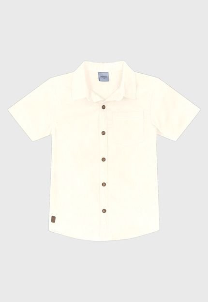 Camisa Rovitex Infantil Reta Off-White - Marca Rovitex