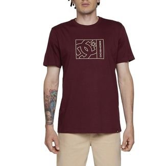 Camiseta DC Shoes Static Outline Star WT24 Masculina Bordo