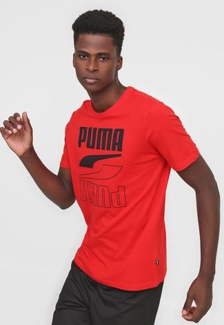Increíble pizarra Inolvidable Camiseta Puma Rebel Vermelha - Compre Agora | Kanui Brasil