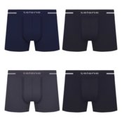 Kit 4 Cuecas Selene Boxer Sem Costura Masculina - Marca Selene