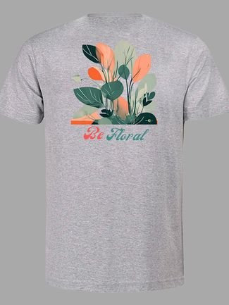 Camiseta Plus Size Mescla Masculina Flora Fusion Prime WSS
