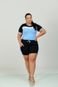 Conjunto Summer Body Blusa Manga Curta Com Shorts Azul Claro - Marca Summer Body