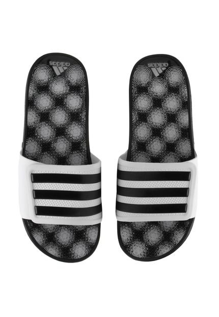 Chinelo Slide adidas Performance Adissage 2.0 Stripes Branco/Preto - Marca adidas Performance