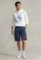 Blusa de Moletom Flanelada Fechada Polo Ralph Lauren Logo Branca - Marca Polo Ralph Lauren