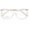 Armação De Óculos Para Grau Feminina Quadrada Diamond Transparente - Marca Palas Eyewear