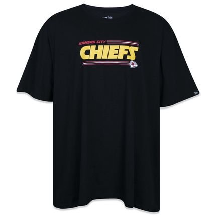 Camiseta New Era Regular Kansas City Chiefs Preto - Marca New Era