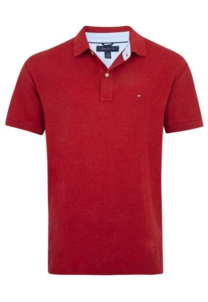 Camisa Polo Tommy Hilfiger Básica Vermelha - Marca Tommy Hilfiger